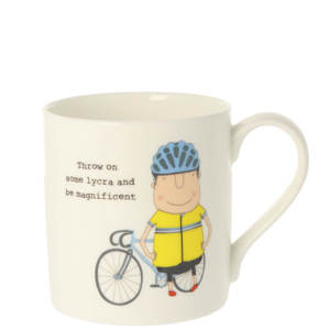 Rosie Made A Thing Throw On Some Lycra and Be Magnificent Mug 350ml